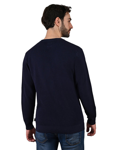Suéter en color Marino, Casual Confort para Hombre, marca LEE.